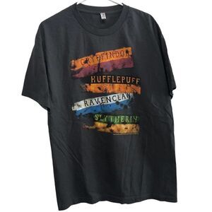 Alstyle Harry Potter Burnt Banners Short T-Shirt Charcoal Size Large